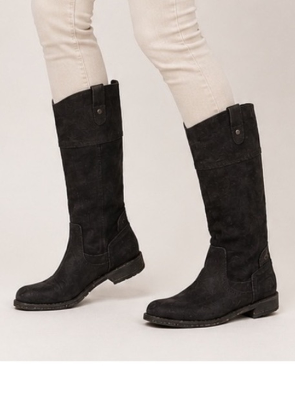 OTBT Petaluma riding boots in black leather. Size 10
